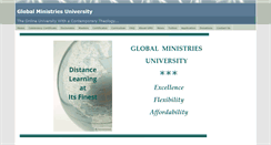 Desktop Screenshot of globalministriesuniversity.org